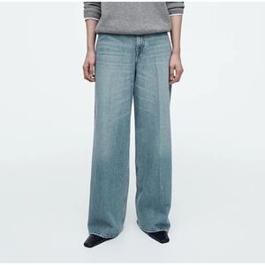 COS wide leg high rise jeans